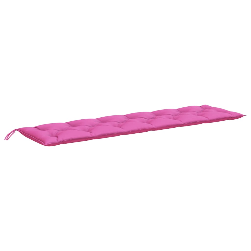 Vidaxl Garden Bench Kissen 200x50x7 cm Stoff rosa