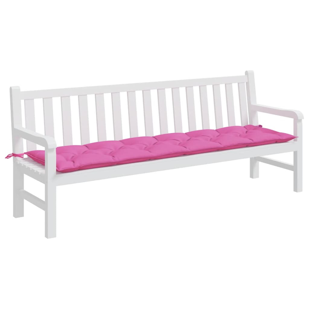 Vidaxl Garden Bench Kissen 200x50x7 cm Stoff rosa