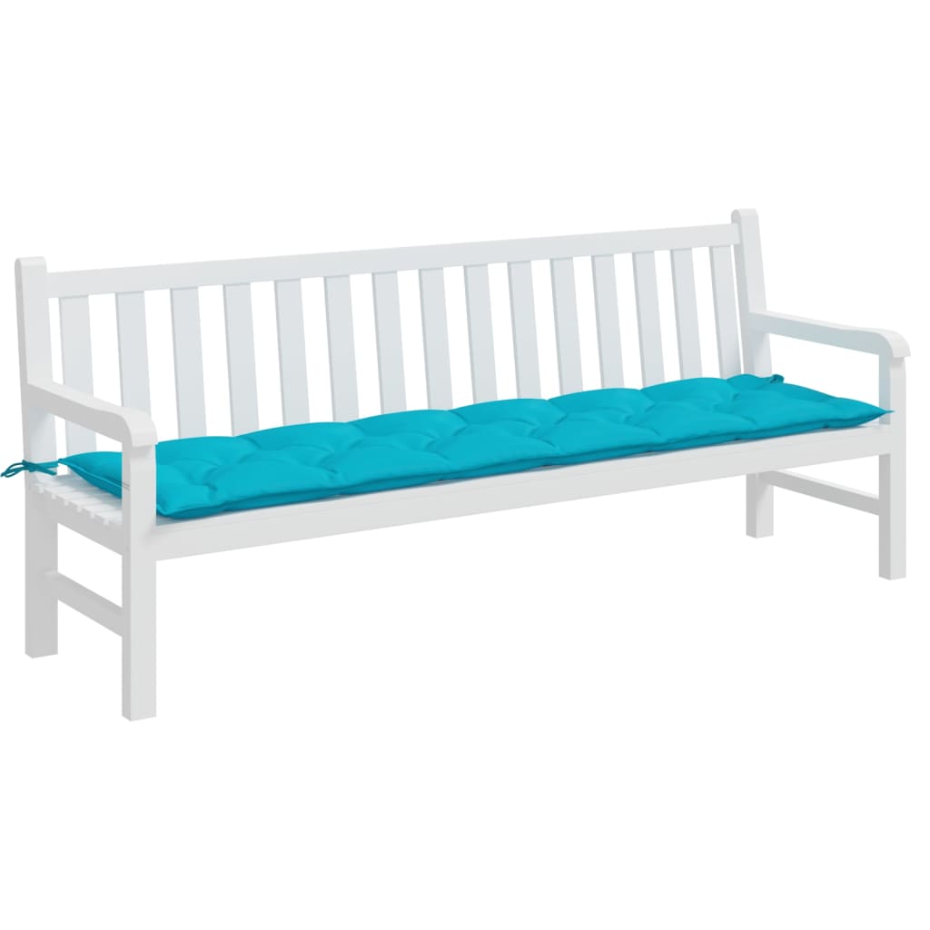 Vidaxl Garden Bench Podusza 200x50x7 cm Turkus