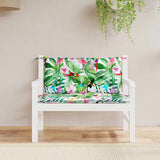 Vidaxl Garden Bench Poduszki 2 szt. 100x50x7 cm tkaniny wielopolowiowe