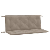 Vidaxl Gaartbank Këssen 2 PCs 120x50x7 cm Oxford Stoff Taupe