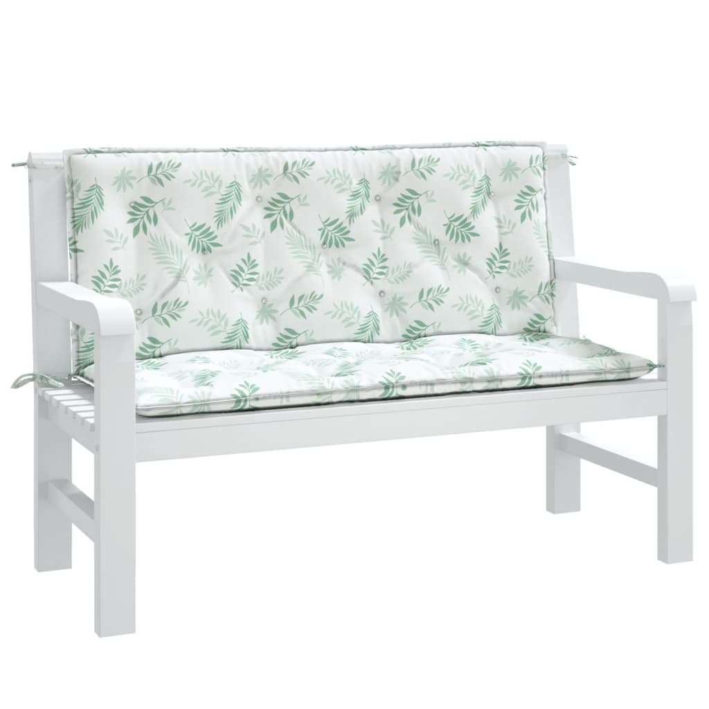 VIDAXL Garden Bench blazine 2 PCS LIAF VAMTER 120x50x7 cm tkanina