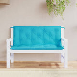 Vidaxl Garden Bench Poduszki 2 szt. 120x50x7 cm Turkus