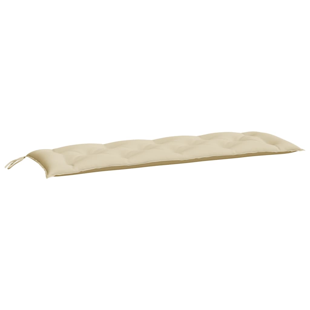 Vidaxl Gartenbank Kissen 2 ST 150x50x7 cm Oxford Stoff Beige