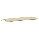 Vidaxl Gartenbank Kissen 2 ST 150x50x7 cm Oxford Stoff Beige