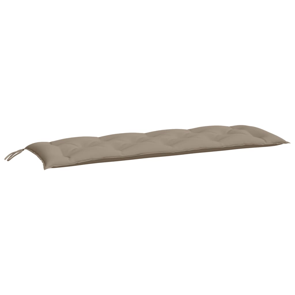 Vidaxl Garden Bench Poduszki 2 ST 150x50x7 CM Oxford Fabric Taupe