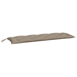 Vidaxl Garden Bench Poduszki 2 ST 150x50x7 CM Oxford Fabric Taupe