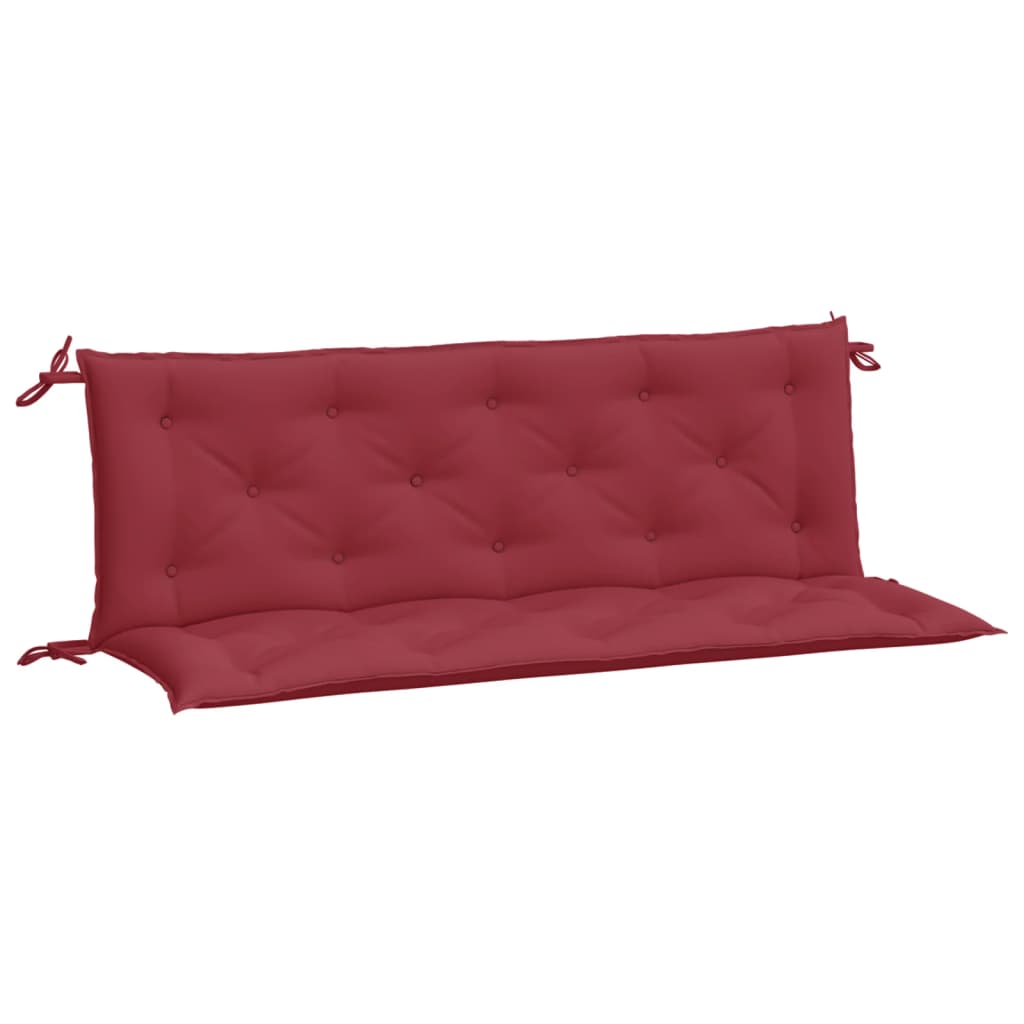 Vidaxl Garden Bench Puter 2 St 150x50x7 cm Oxford Fabric Wine Red