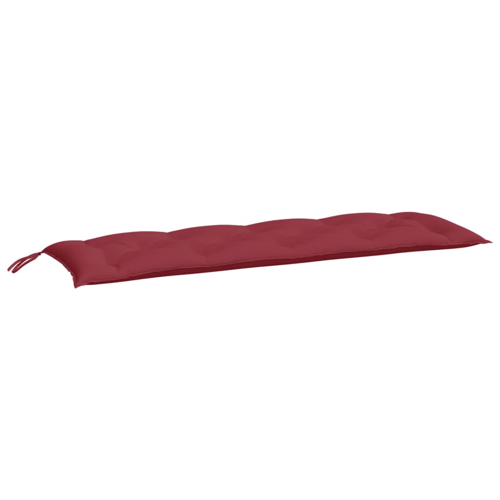 Vidaxl Garden Bench Puter 2 St 150x50x7 cm Oxford Fabric Wine Red