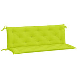 Vidaxl Garden Banc Cushions 2 St 150x50x7 cm Oxford tissu vert transparent