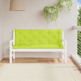 Vidaxl Garden Banc Cushions 2 St 150x50x7 cm Oxford tissu vert transparent