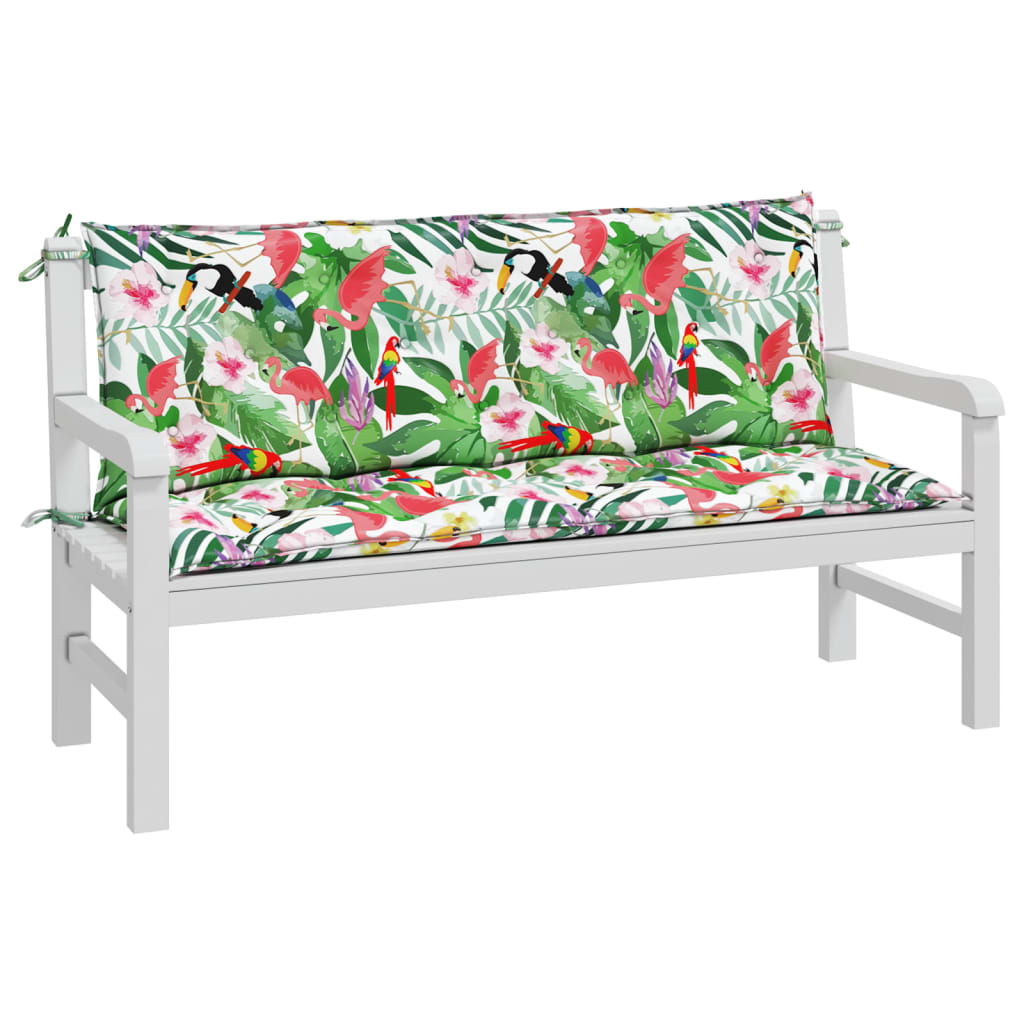 Vidaxl Garden Bench Puter 2 St 150x50x7 cm stoff Multi -farget