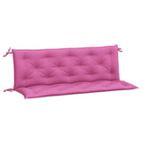 Vidaxl Gaartbank Këssen 2 15 150x50x7 cm Stoff rosa