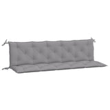 Vidaxl Garden Bench CUDIONS 2 st 180x50x7 cm oxford tyggrå