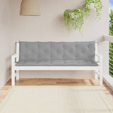 Vidaxl Garden Bench CUDIONS 2 st 180x50x7 cm oxford tyggrå