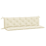 Vidaxl tuinbankkussens 2 st 180x50x7 cm oxford stof crèmewit