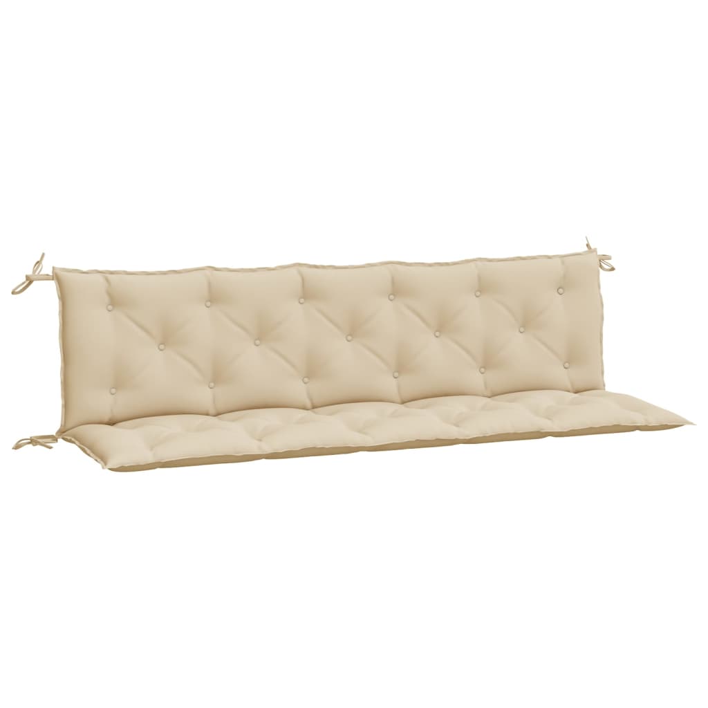 VIDAXL Garden Bench blazine 2 PCS 180x50x7 cm Oxford Fabric Beige