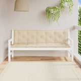 VIDAXL Garden Bench blazine 2 PCS 180x50x7 cm Oxford Fabric Beige