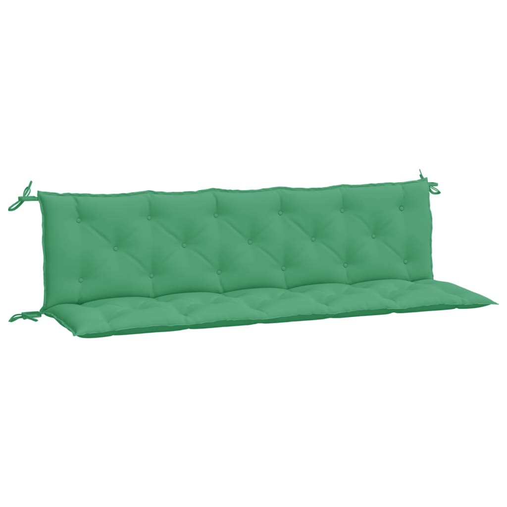 BIDAXL GARDEN BENCH CUDIONS 2 ST 180X50X7 CM Oxford Fabric Green