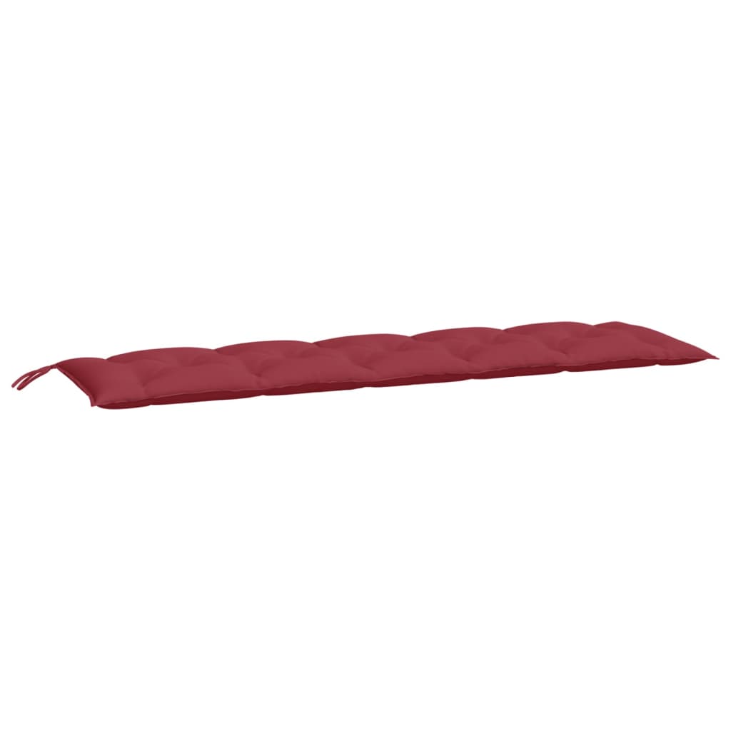 Vidaxl Gartenbank Kissen 2 Stcs 180x50x7 cm Oxford Stoff Wein rot