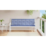 Vidaxl tuinbankkussens 2 st oxford stof gestreept wit en blauw