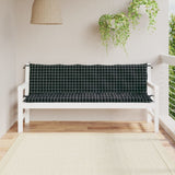 VIDAXL Garden Bench blazine 2 St Oxford tkanine dvom vzorec črne barve