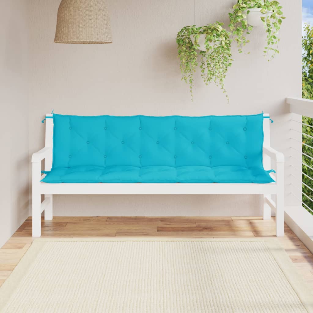 Vidaxl Garden bench cushions 2 St Oxford Fabric Turquoise