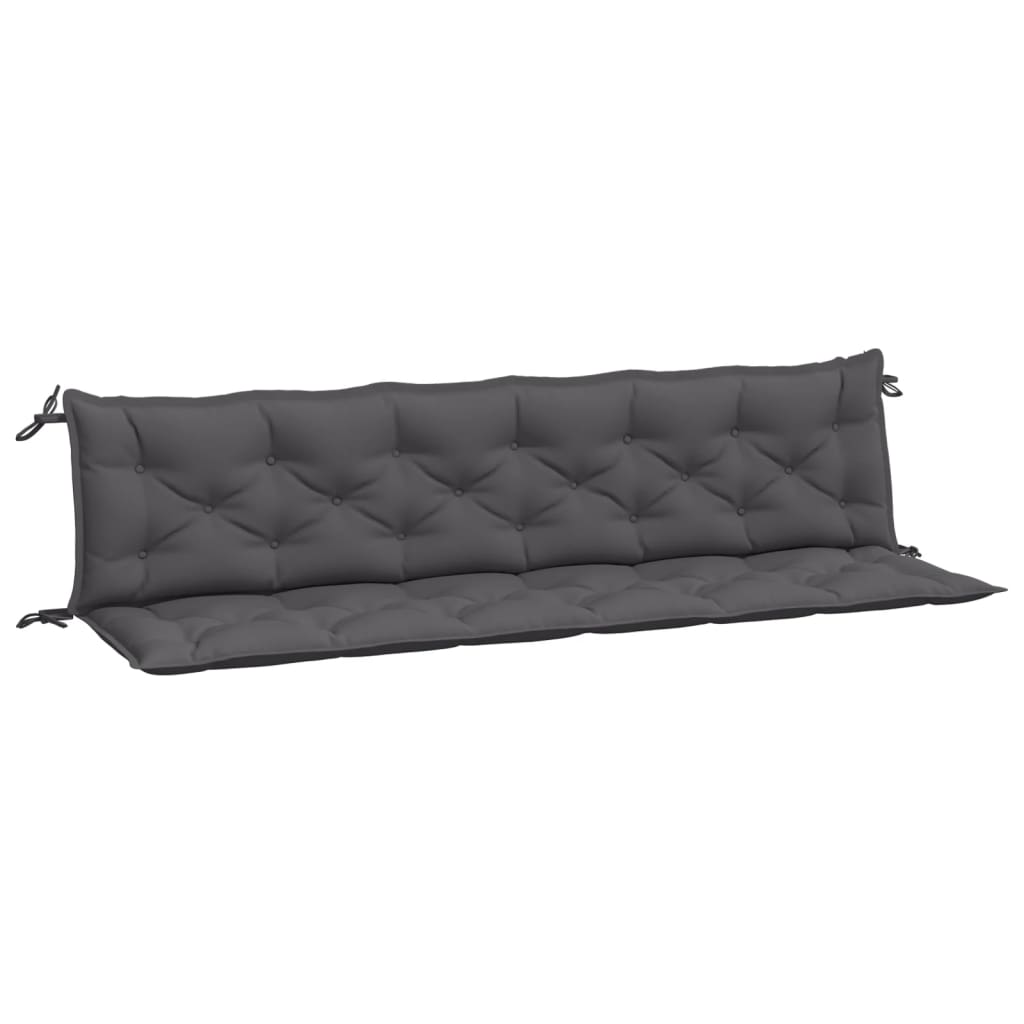 VIDAXL Garden Bench blazine 2 St 200x50x7 cm Oxford tkanina antracit -Racite