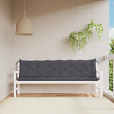 VIDAXL Garden Bench blazine 2 St 200x50x7 cm Oxford tkanina antracit -Racite