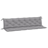 VIDAXL Garden Bench Blaphions 2 St 200x50x7 cm Oxford tkanina siva