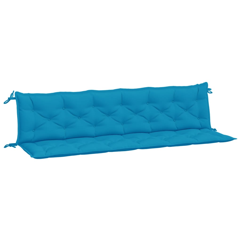 Vidaxl Garden Bench Cushions 2 St 200x50x7 cm tessuto oxford azzurro