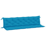 Vidaxl Garden Bench Cushions 2 St 200x50x7 cm tessuto oxford azzurro