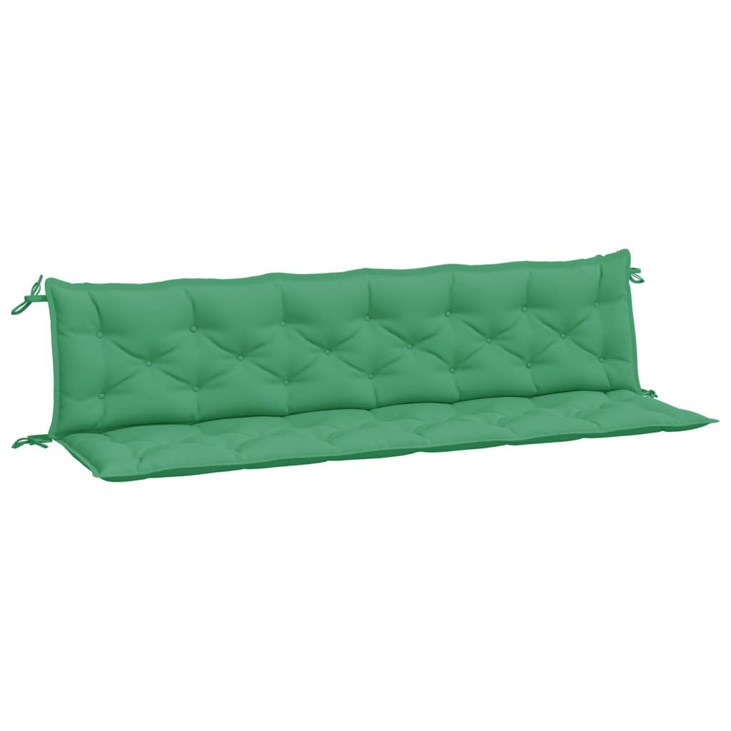 VIDAXL Garden Bench blazine 2 St 200x50x7 cm Oxford tkanina zelena