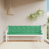 VIDAXL Garden Bench blazine 2 St 200x50x7 cm Oxford tkanina zelena