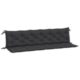 Vidaxl Garden Bench Cushions 2 ST 200x50x7 CM Oxford Fabric Negro