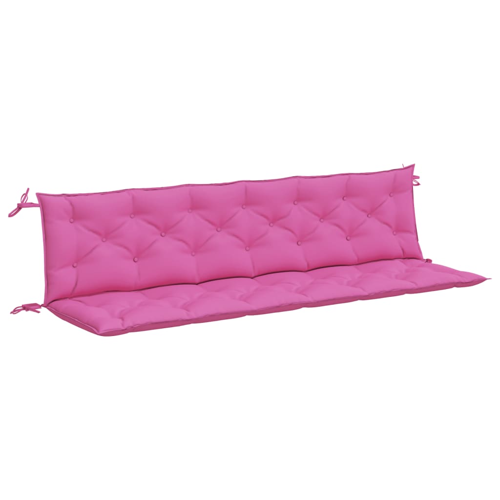 Vidaxl Garden Bench Cushions 2 ST 200x50x7 CM Fabric Pink