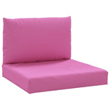 Vidaxl pallputer 2 St. Oxford stoff rosa