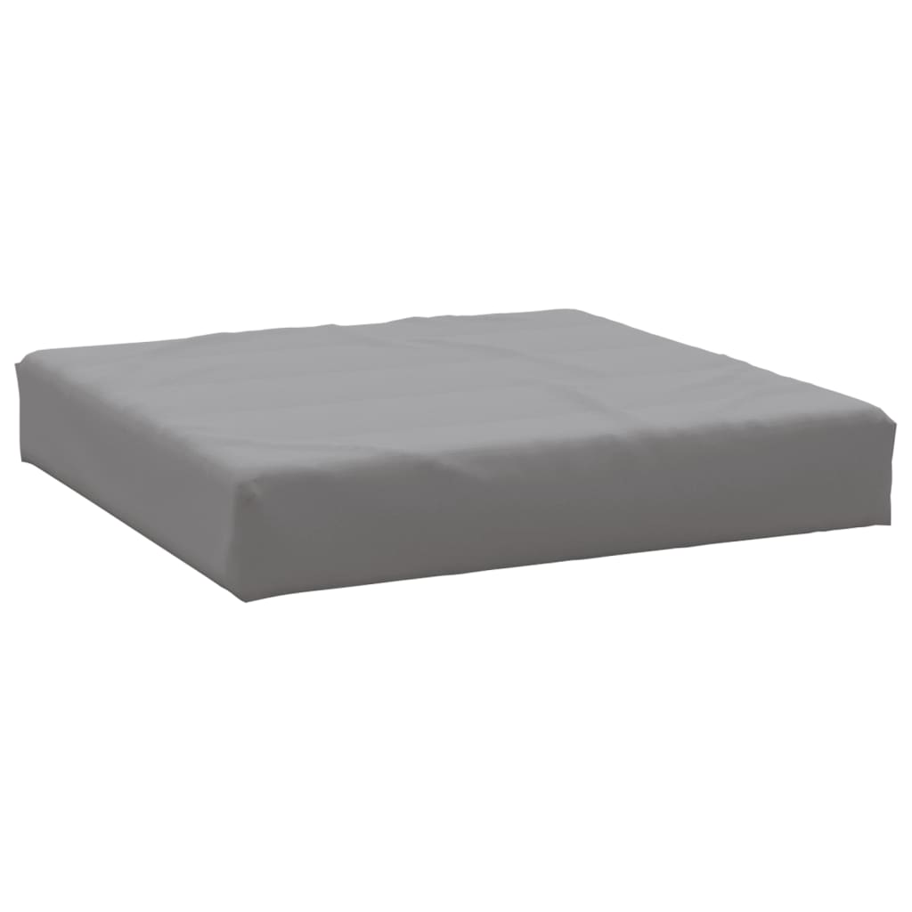 Vidaxl Pallet Cuscino 60x60x8 cm tessuto oxford grigio