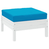 Vidaxl Pallet Cuscino 60x60x8 cm tessuto oxford azzurro