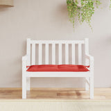 Vidaxl Garden Bench Cushion 110x50x7 cm Oxford stoff rød