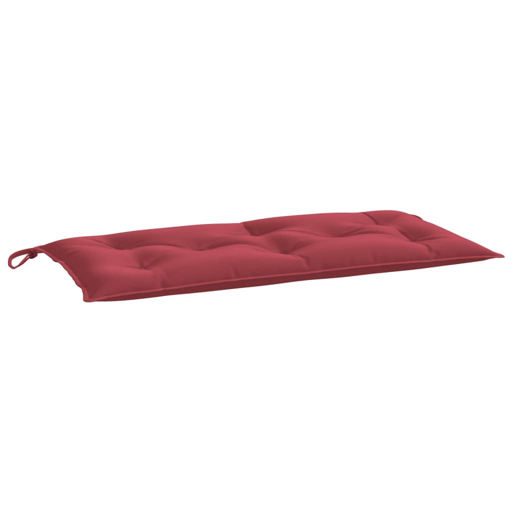 Vidaxl Garden Bench Cushion 110x50x7 cm Oxford stoffvin rød