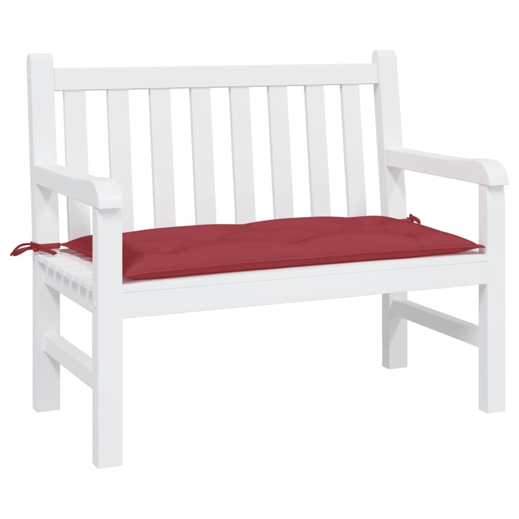 Vidaxl Garden Bench Cushion 110x50x7 cm Oxford stoffvin rød