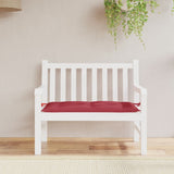 Vidaxl Garden Bench Cushion 110x50x7 cm Oxford stoffvin rød