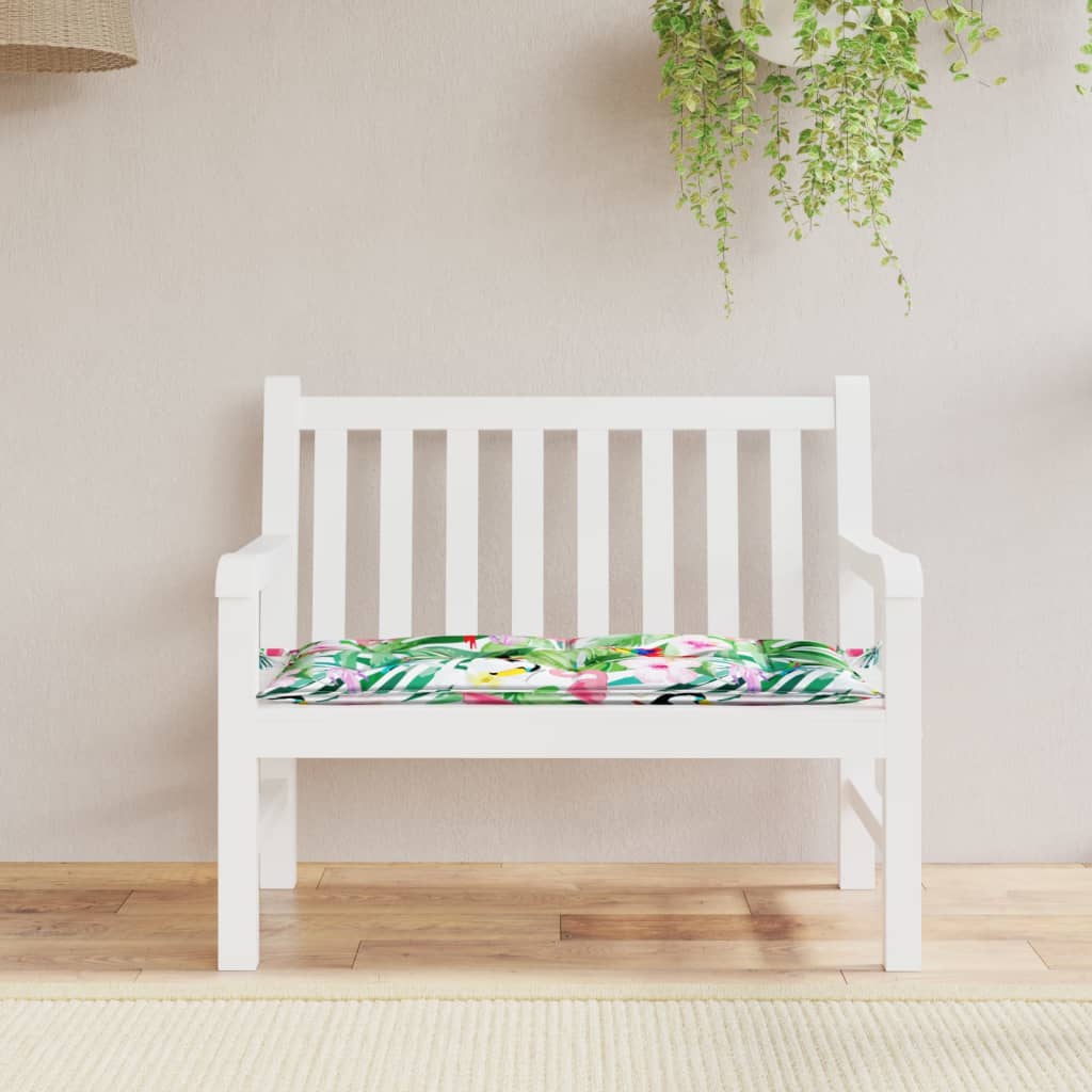 Vidaxl Garden Bench Cushion 110x50x7 cm Stoff Multi -farget