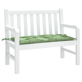 Vidaxl Garden Bench polštář listů 110x50x7 cm tkanina