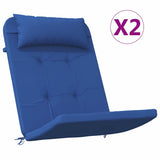 Vidaxl stoelkussens effen 2 pcs blauw 58 x 77 x 4,5 cm oxford stof