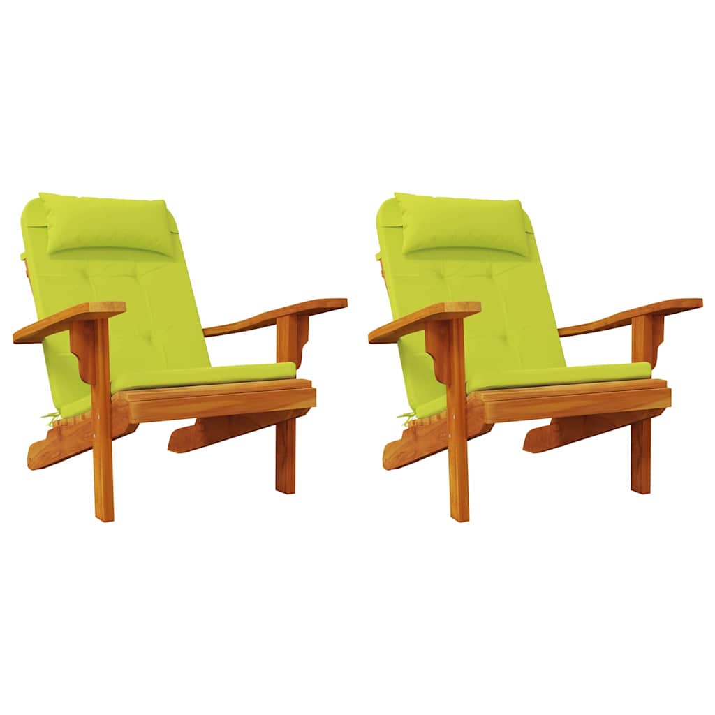 Vidaxl stoelkussens 2 pcs helder groen 58 x 77 x 4,5 cm oxford stof