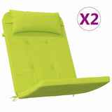 Vidaxl stoelkussens 2 pcs helder groen 58 x 77 x 4,5 cm oxford stof