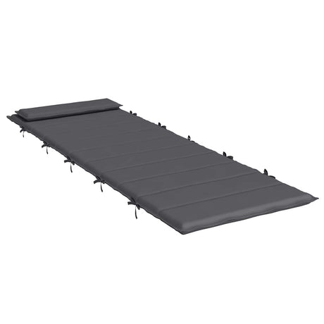 Vidaxl ligbedkussen 180x60x4 cm oxford stof antracietkleurig