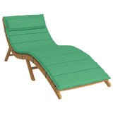 Vidaxl ligbedkussen 180x60x4 cm oxford stof groen
